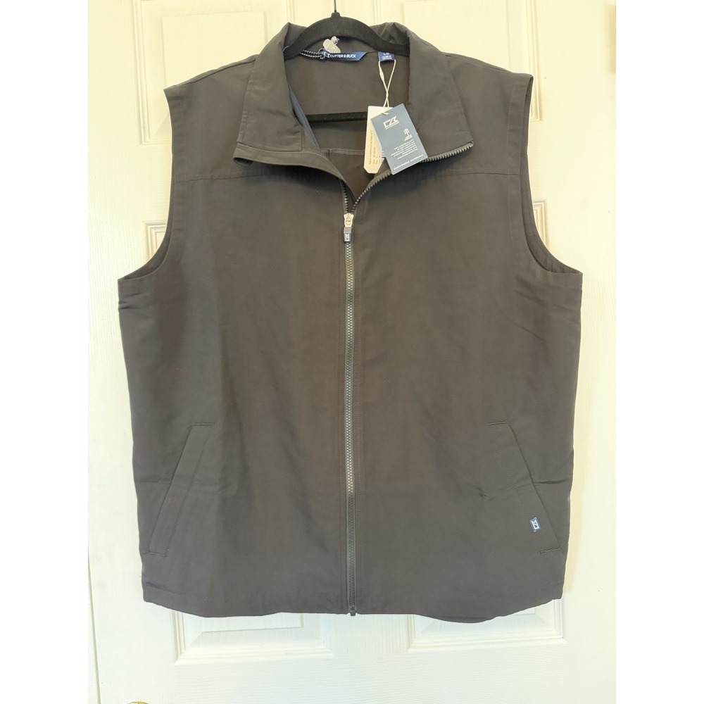 Cutter And Buck Charter Eco Full Zip Vest - Size Large NWT
